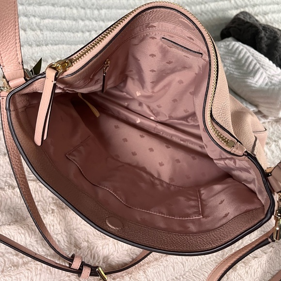 Kate Spade Jackson Leather Shoulder Bag Pink NWT - Picture 12 of 13